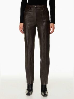 (New) Aritzia Wilfred Melina Vegan Leather Python Pants